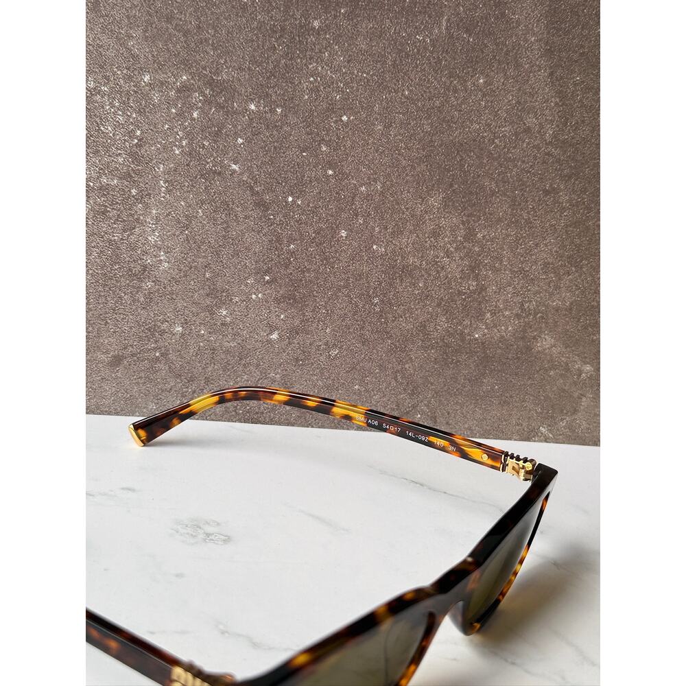 NEW Miu Miu MU A06S Havana Brown Sunglasses $518 - Picture 8 of 8